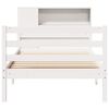 vidaXL Letto Libreria senza Materasso Bianco 100x200 cm Legno di Pino