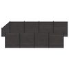 vidaXL Pannello di Recinzione 9 pcs WPC e Alluminio Nero