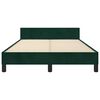 vidaXL Giroletto senza Materasso Verde Scuro 120x190 cm Velluto