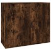 vidaXL Credenze 3 pz Rovere Fumo in Legno Multistrato