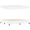 vidaXL Struttura del letto con materasso Bianco 200 x 200 cm Tessuto