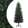 vidaXL Artificial Hinged Christmas Tree 120 cm PE e PVC Verde