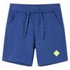 vidaXL Pantaloncini per Bambini con Coulisse Blu M&eacute;lange 116