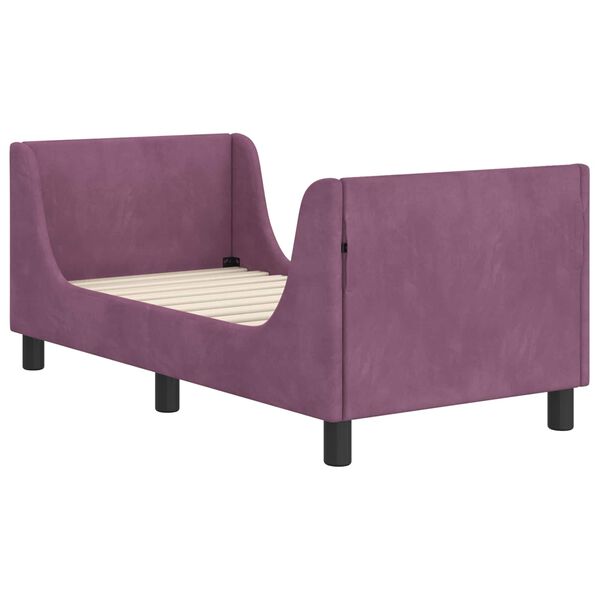 vidaXL Struttura letto per bambini con testata Viola 70 x 140 cm