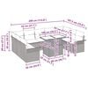 vidaXL Set Divano da Giardino 10 pcs Grigio chiaro Poly Rattan