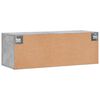 vidaXL Mobile a Parete Grigio Cemento 100x36,5x35 cm Legno Multistrato