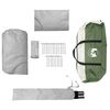 vidaXL Tenda da Campeggio per Auto per 4 Persone Verde Impermeabile