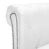 vidaXL Divano Chesterfield a L in Finta Pelle Bianco