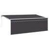 vidaXL Tenda Retrattile Antracite 400 x 200 cm Poliestere e Alluminio