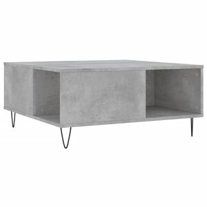 vidaXL Tavolino Salotto Grigio Cemento 80x80x36,5 cm Legno Multistrato