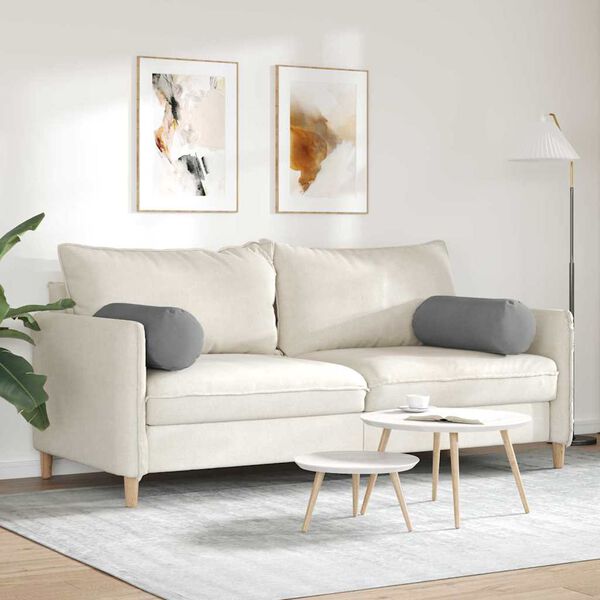 vidaXL Cuscini a rullo 2 pcs Grigio scuro Ø 25 x 70 cm