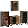 vidaXL Set di mobili per il bagno 4 pz Multicolore 55 x 35 x 60 cm