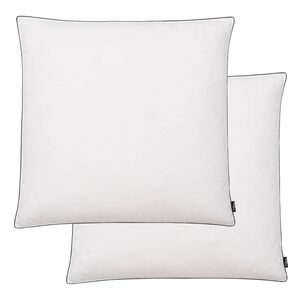 vidaXL Cuscini 2 pz in Mix di Piume 80x80 cm Bianco