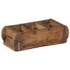 vidaXL Vassoio 4 pcs Marrone 30 x 14 x 9 cm Legno Recuperato Massello