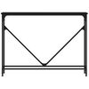 vidaXL Tavolino Consolle Nero 102x22,5x75 cm in Legno Multistrato