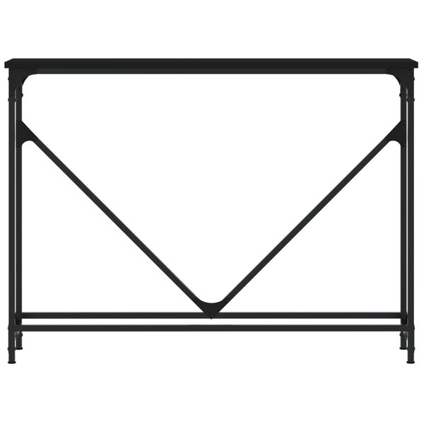 vidaXL Tavolino Consolle Nero 102x22,5x75 cm in Legno Multistrato