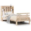 vidaXL Letto Libreria senza Materasso 90x190 cm Legno Massello Pino