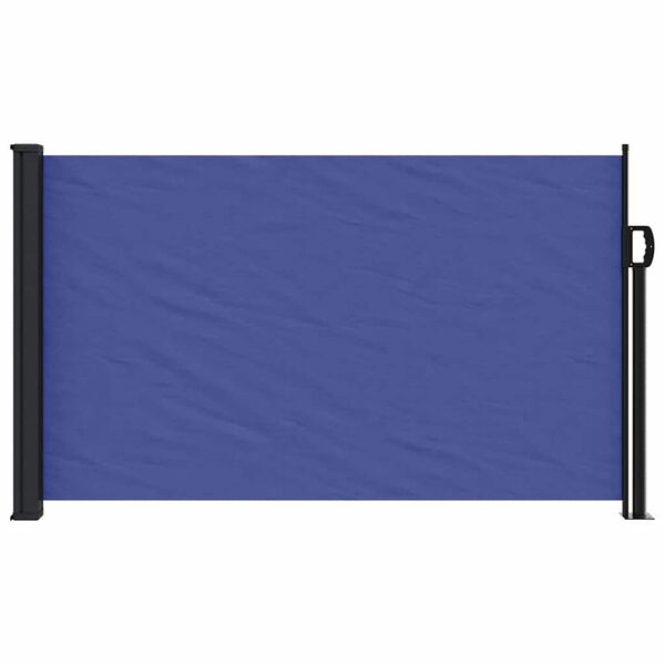 vidaXL Tenda da Sole Laterale Retrattile Blu 120x600 cm