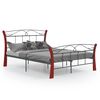 vidaXL Giroletto Nero in Metallo 120x200 cm