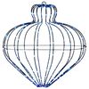 vidaXL Luce a punta di Natale 192 LED Blu &Oslash; 45 x 40 cm
