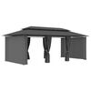 vidaXL Gazebo con Tende 600x298x270 cm Antracite