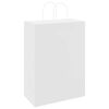 vidaXL Sacchetti di Carta 50 pz con Manici Bianchi 32x17x44 cm