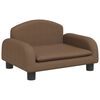 vidaXL Divano per Bambini Marrone 50x40x30 cm in Tessuto