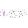 vidaXL Tenda a tunnel con tetto Grigio e arancione 778 x 356 x 210 cm