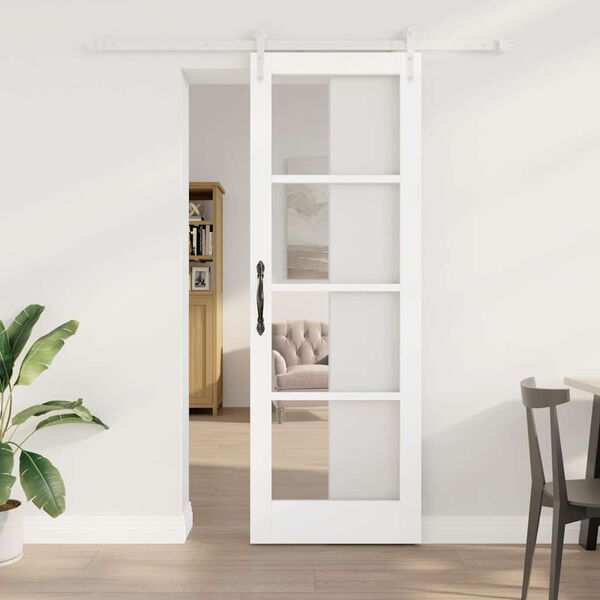 vidaXL Porta scorrevole Bianco 73,5 x 211 cm