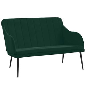 vidaXL Panca Verde Scuro 110x76x80 cm in Velluto