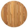 vidaXL Tavolo laterale Marrone 55 x 55 x 51 cm Legno di teak solido