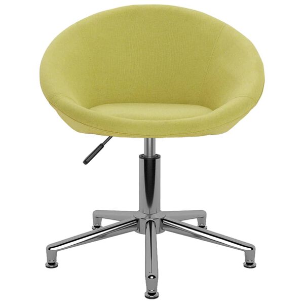 vidaXL Sedie da Pranzo Girevoli 4 pz Verdi in Tessuto