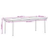 vidaXL Set da Pranzo per Giardino 9 pz con Cuscini Polyrattan e Vetro