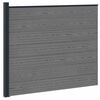 vidaXL Pannello di Recinzione WPC e Alluminio Grigio
