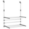 vidaXL Stendino per Balcone 54x25x42 cm in Alluminio