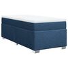 vidaXL Giroletto a Molle con Materasso Blu 100x200 cm in Tessuto