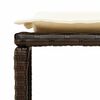 vidaXL Set Divano da Giardino 5 pz con Cuscini Marrone in Polyrattan