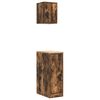 vidaXL Armadi da Garage 2 pz Rovere Fumo in Legno Multistrato