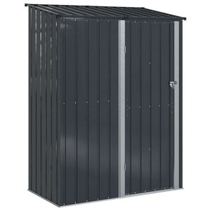 vidaXL Casette da giardino Antracite 153,5 x 86 x 200 cm Metallo