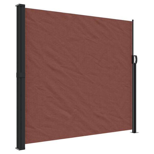 vidaXL Tenda da Sole Laterale Retrattile Marrone 180x600 cm