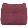 vidaXL Cuscino per Schiena Rosso Vino 60 x 24 x 50 cm Tessuto