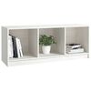 vidaXL Mobile Porta TV Bianco 104x33x41 cm in Legno Massello di Pino