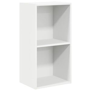 vidaXL Libreria Bianca 40x30x76,5 cm in Legno Multistrato