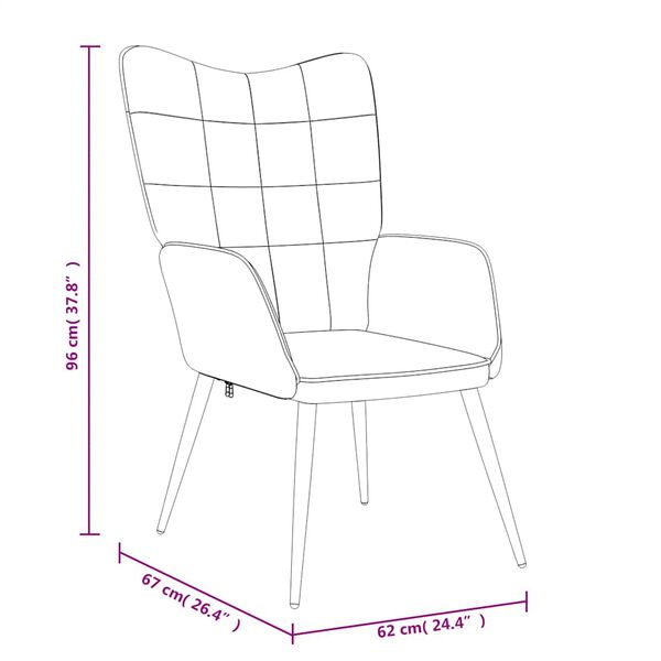 vidaXL Sedia Relax Marrone in Tessuto