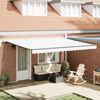 vidaXL Tenda Retrattile Bianco 450 &times; 300 cm Tessuto e Alluminio