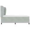 vidaXL Letto a molle Grigio chiaro 200 x 160 cm Poliestere