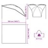 vidaXL Tenda da Campeggio per Auto Blu Impermeabile