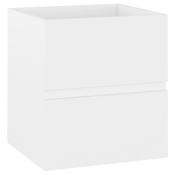 vidaXL Mobile Lavabo Bianco 41x38,5x45 cm in Legno Multistrato