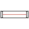 vidaXL Telaio Banco da Lavoro Nero e Rosso Opaco 210x50x79 cm Metallo