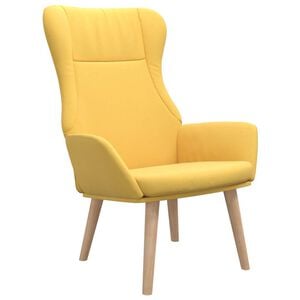 vidaXL Poltrona Relax Giallo Senape in Tessuto